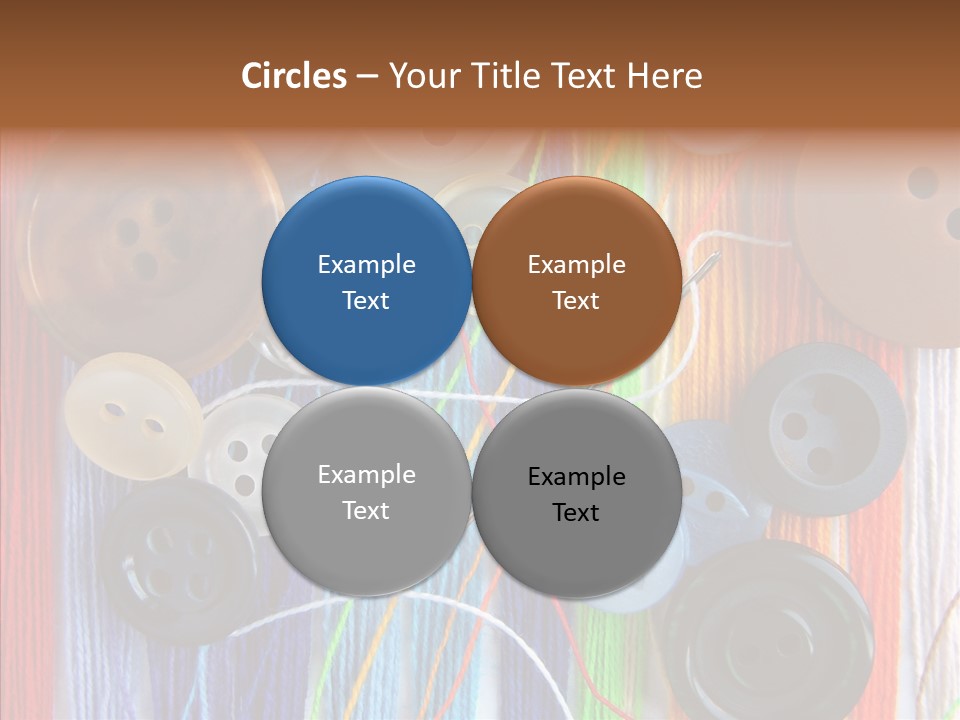 Scattered String Sewing PowerPoint Template