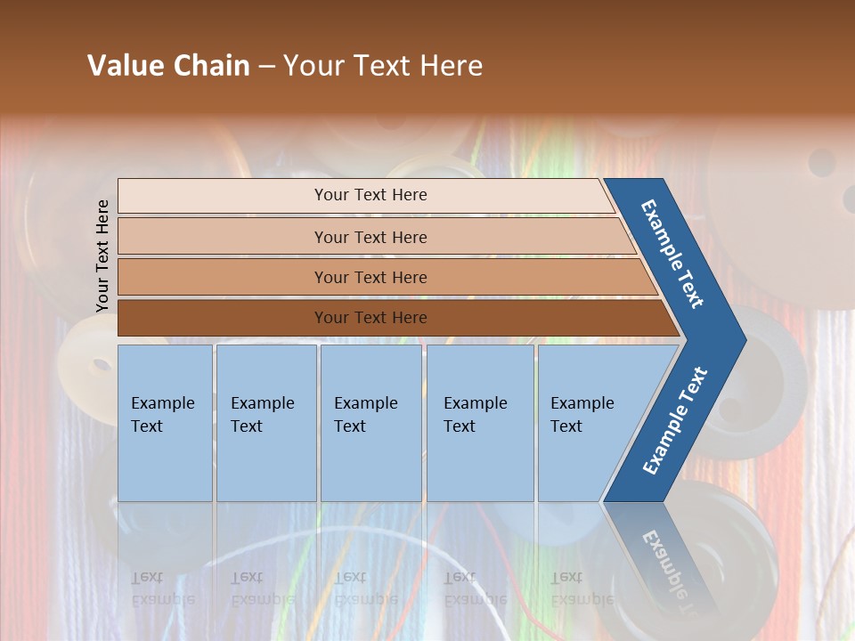 Scattered String Sewing PowerPoint Template