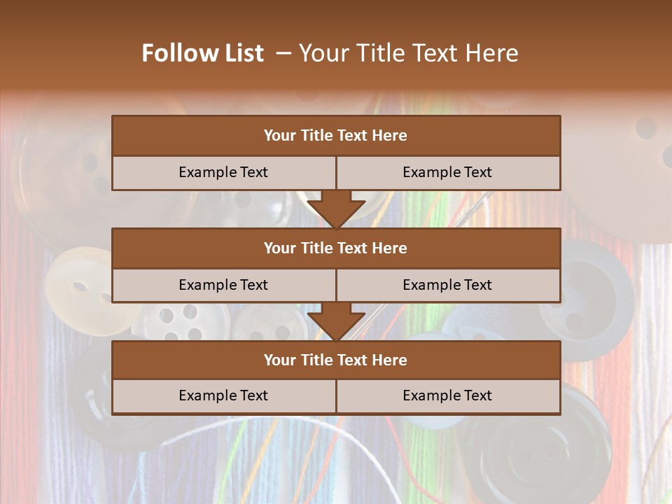 Scattered String Sewing PowerPoint Template