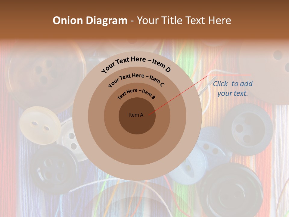 Scattered String Sewing PowerPoint Template