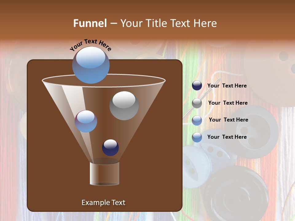 Scattered String Sewing PowerPoint Template