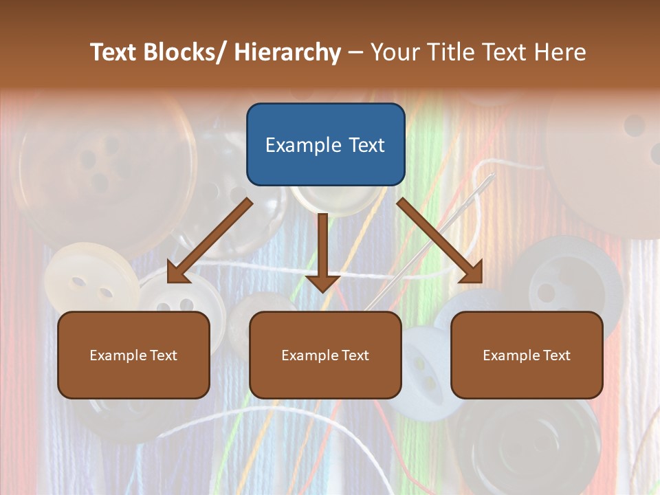 Scattered String Sewing PowerPoint Template