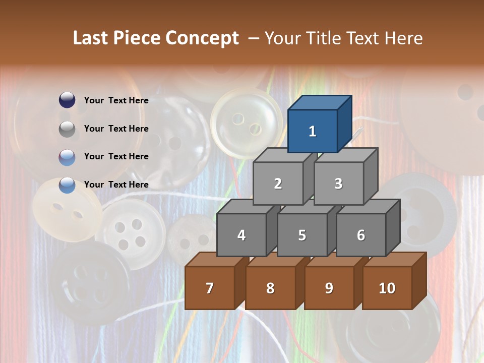 Scattered String Sewing PowerPoint Template