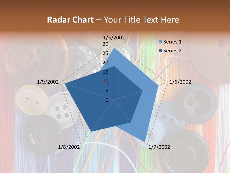 Scattered String Sewing PowerPoint Template