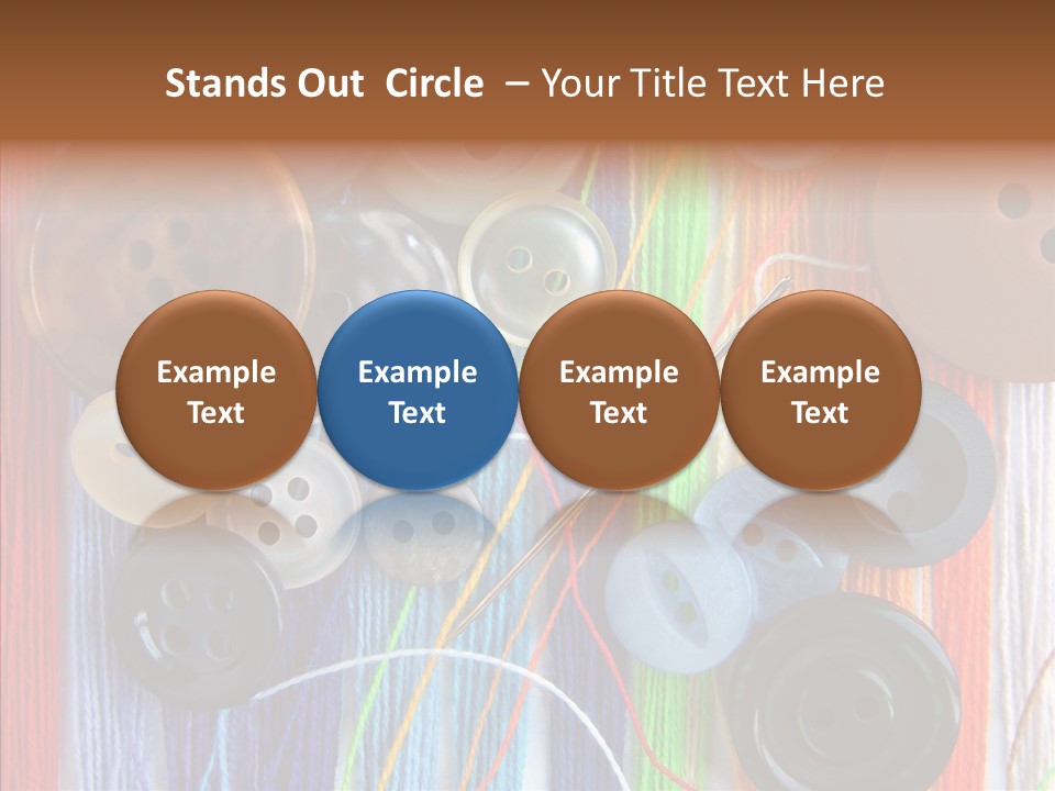 Scattered String Sewing PowerPoint Template