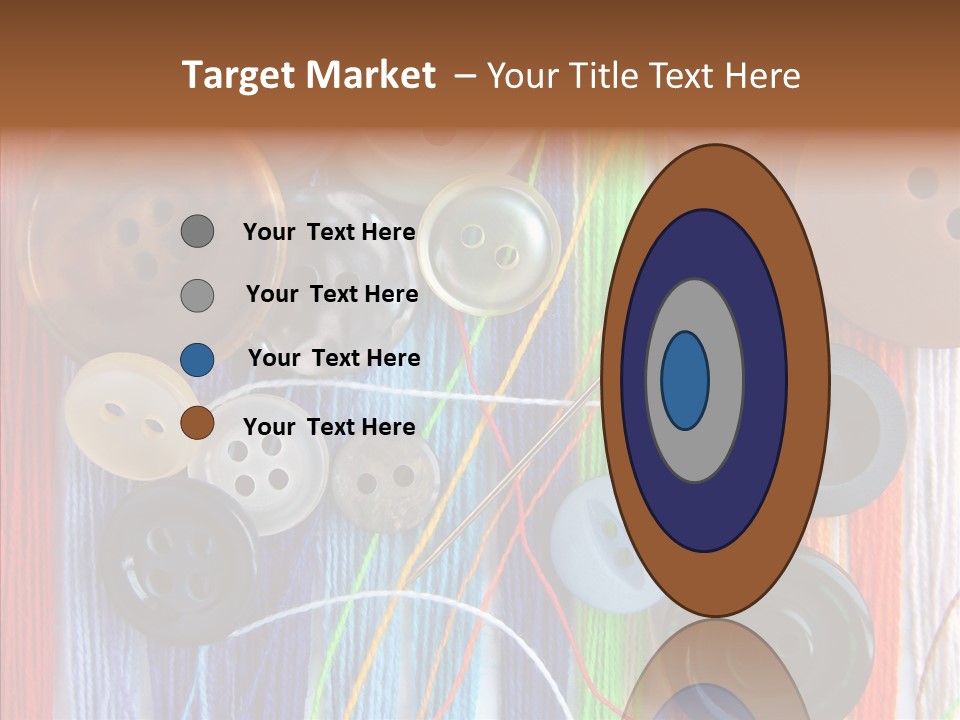 Scattered String Sewing PowerPoint Template