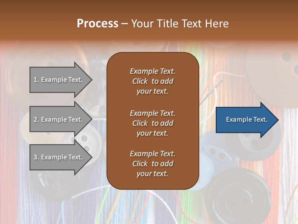 Scattered String Sewing PowerPoint Template