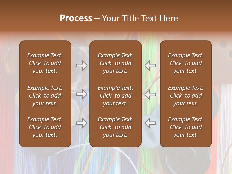 Scattered String Sewing PowerPoint Template