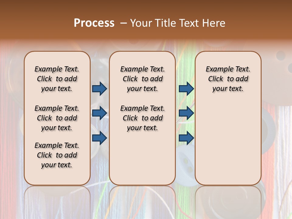 Scattered String Sewing PowerPoint Template