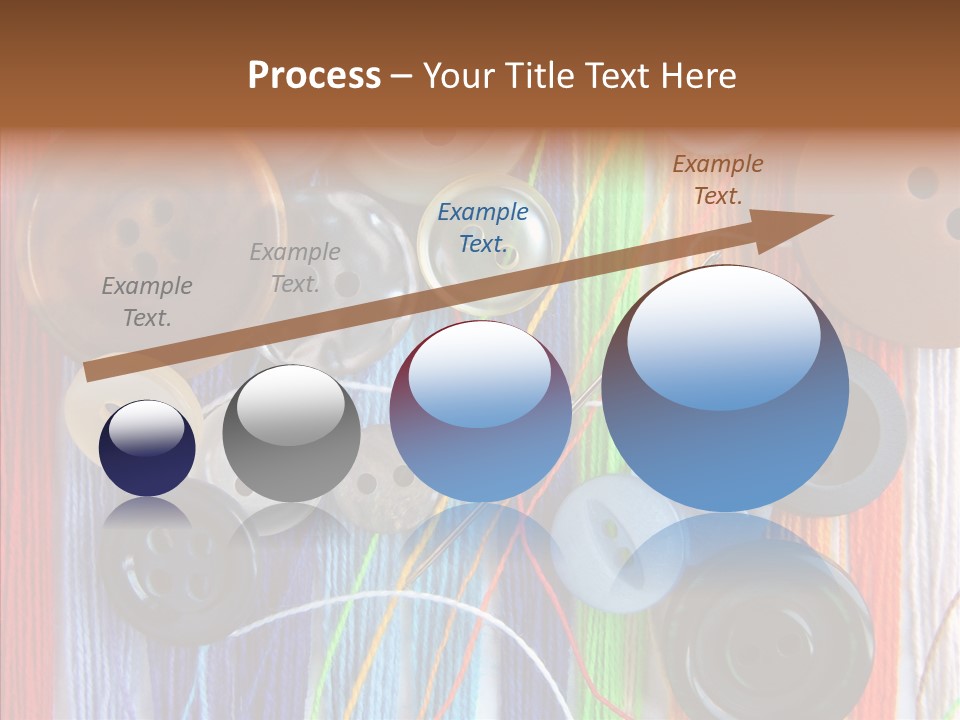 Scattered String Sewing PowerPoint Template