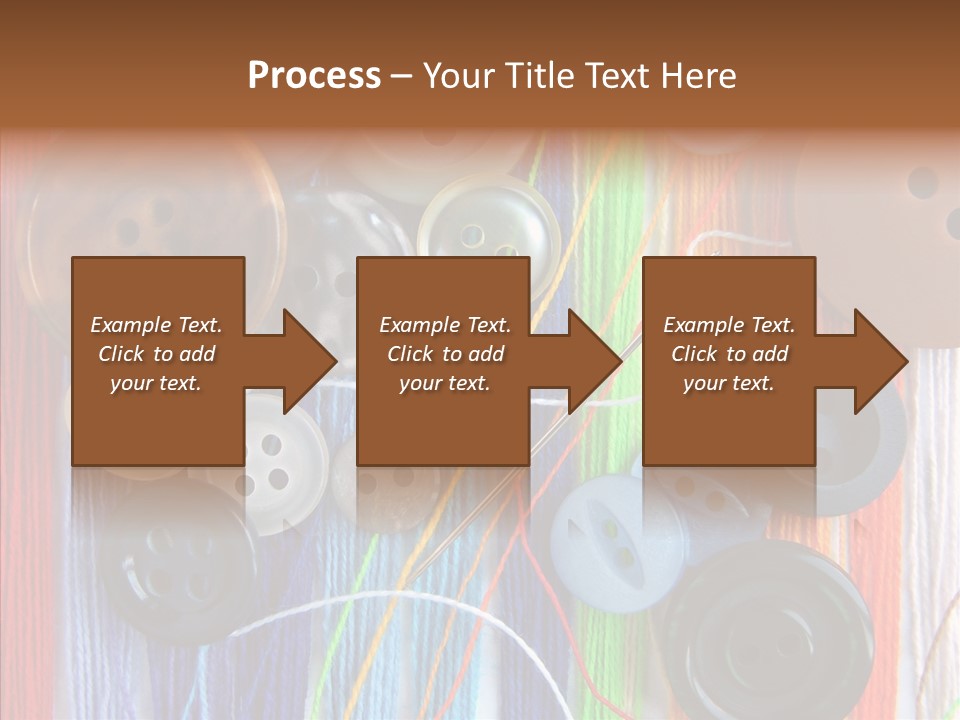 Scattered String Sewing PowerPoint Template