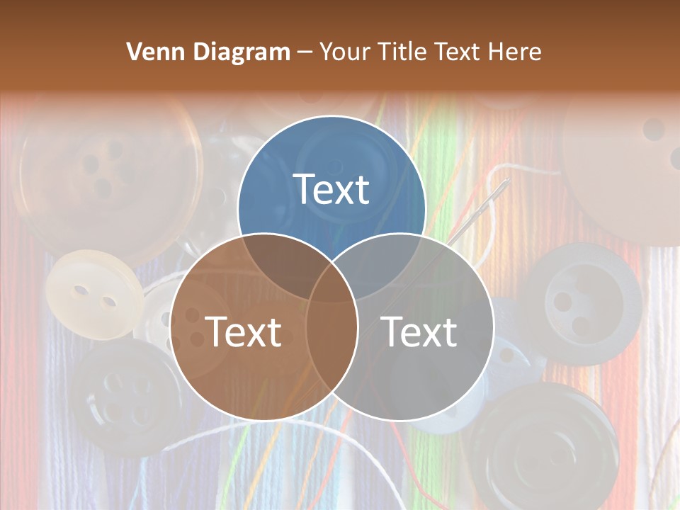 Scattered String Sewing PowerPoint Template