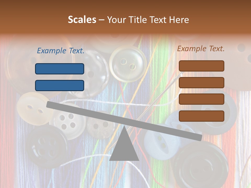 Scattered String Sewing PowerPoint Template