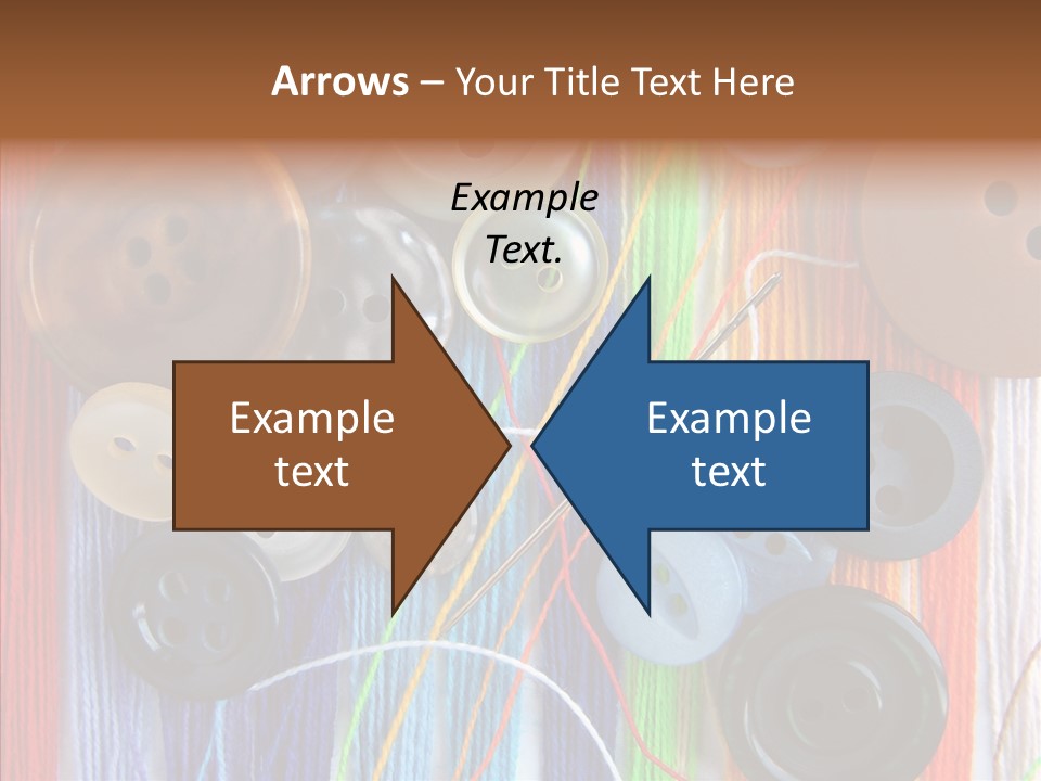 Scattered String Sewing PowerPoint Template