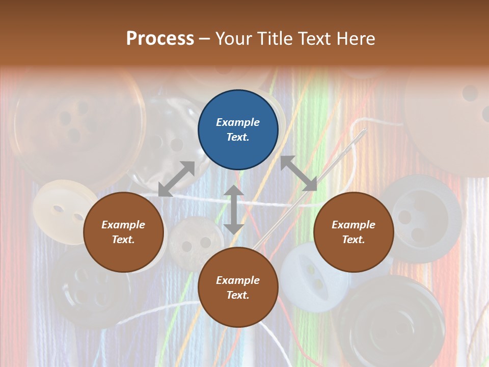 Scattered String Sewing PowerPoint Template