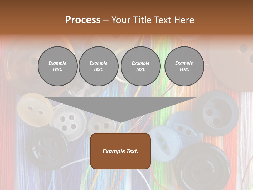 Scattered String Sewing PowerPoint Template
