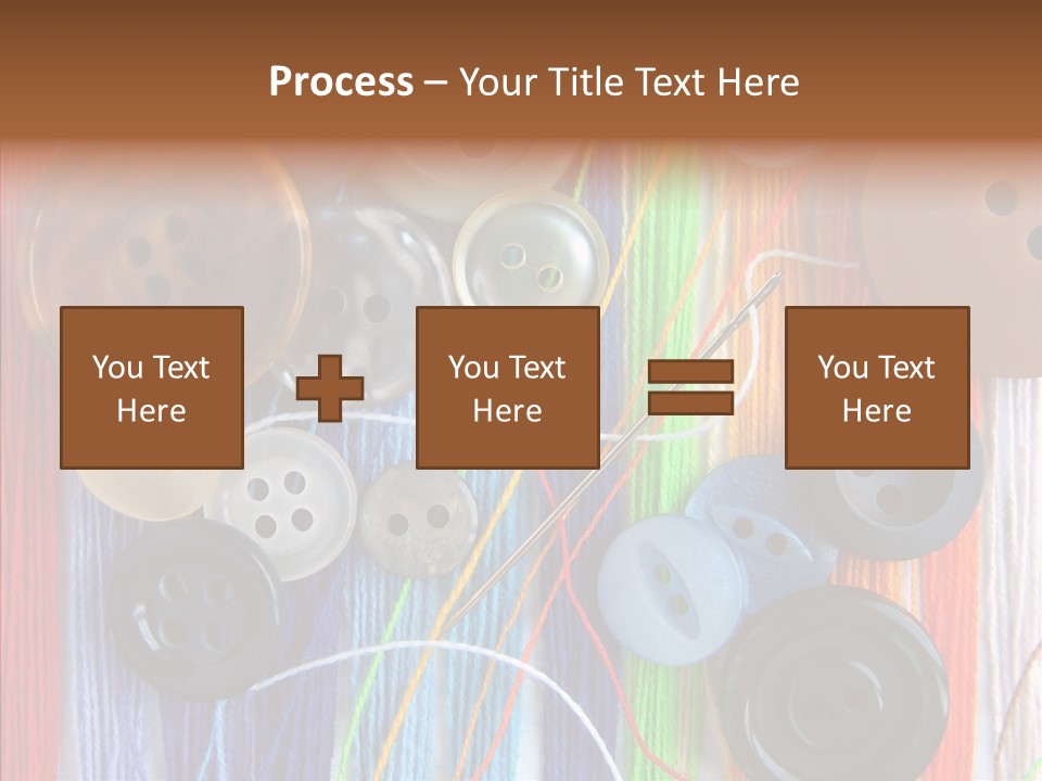 Scattered String Sewing PowerPoint Template