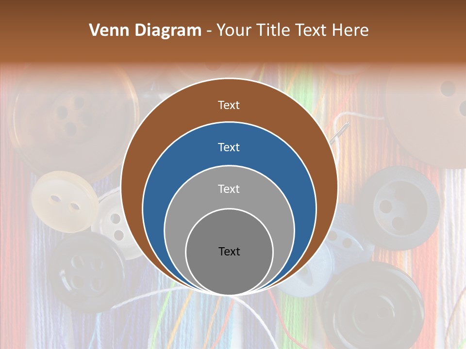Scattered String Sewing PowerPoint Template