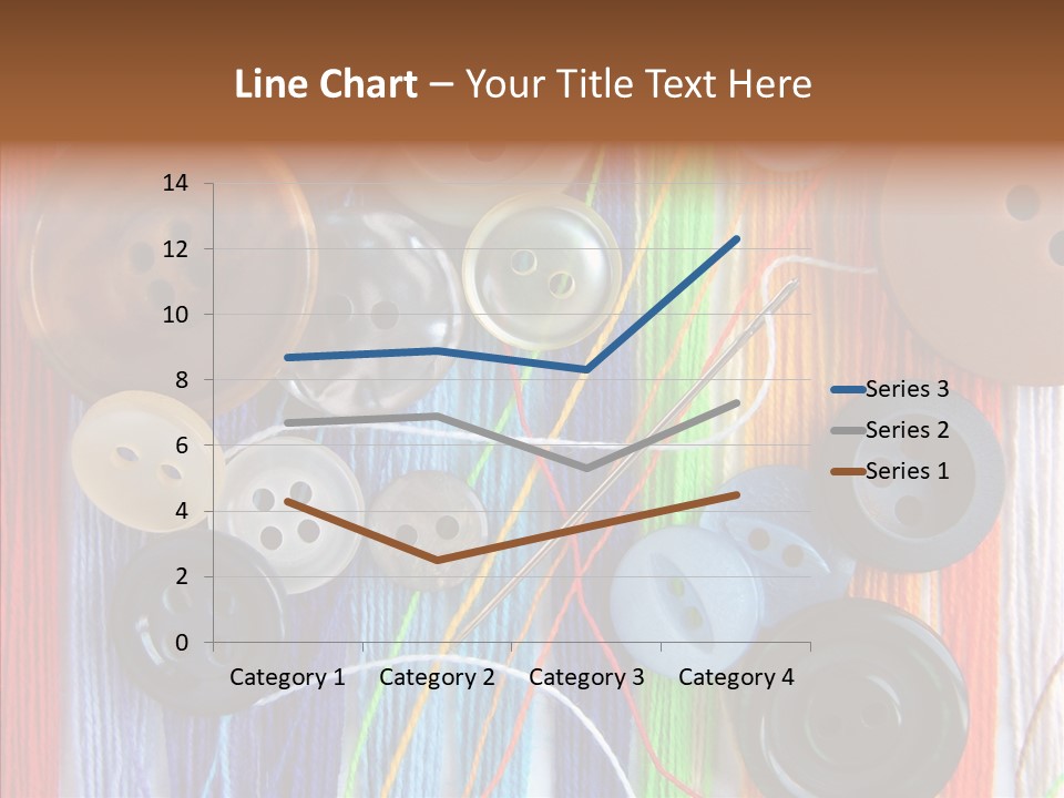 Scattered String Sewing PowerPoint Template