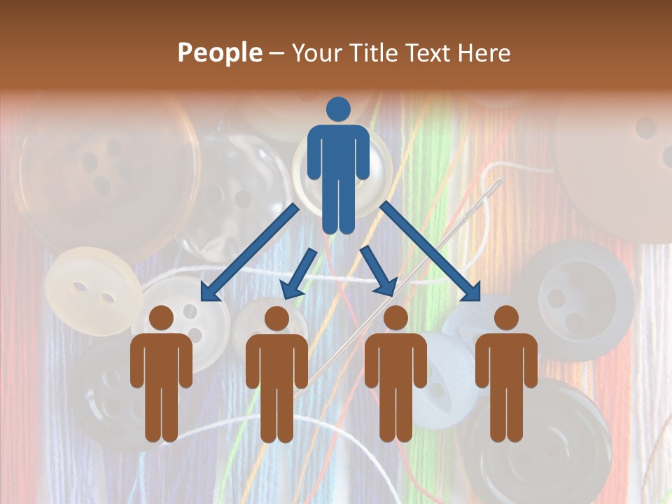 Scattered String Sewing PowerPoint Template