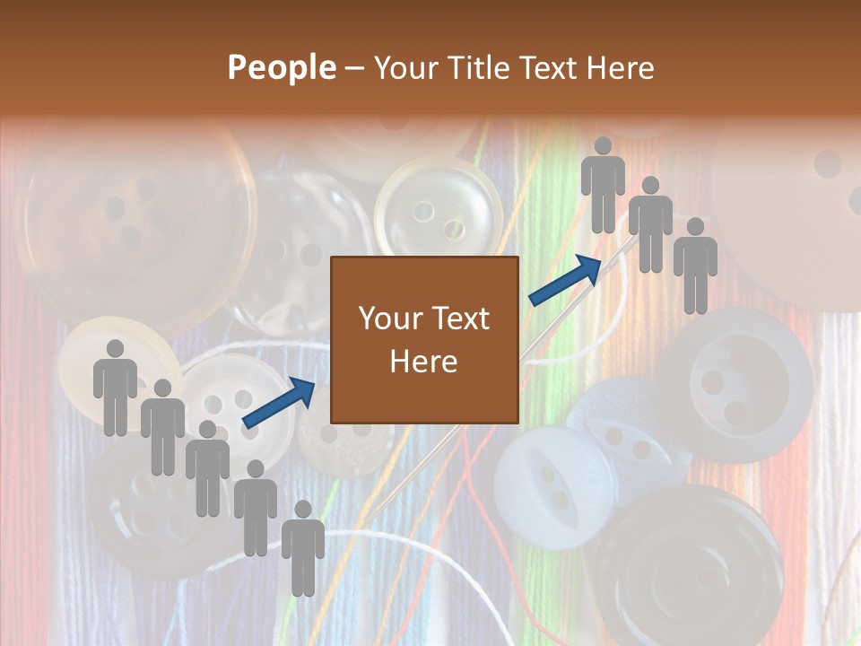 Scattered String Sewing PowerPoint Template