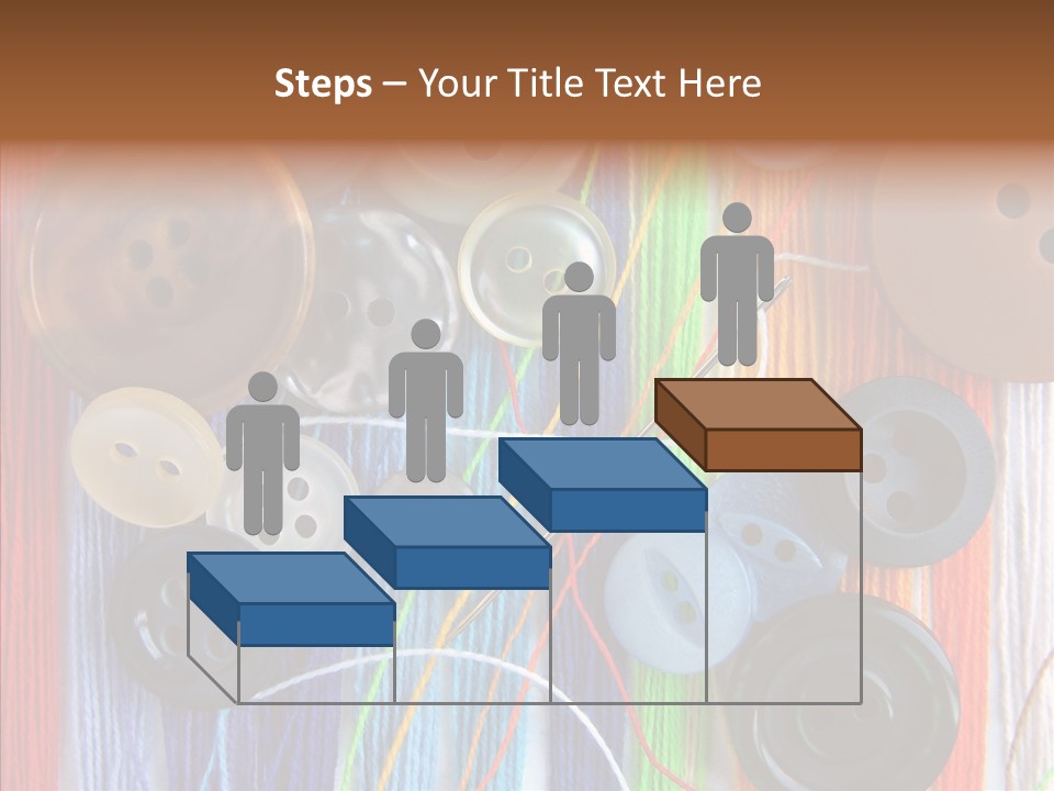 Scattered String Sewing PowerPoint Template