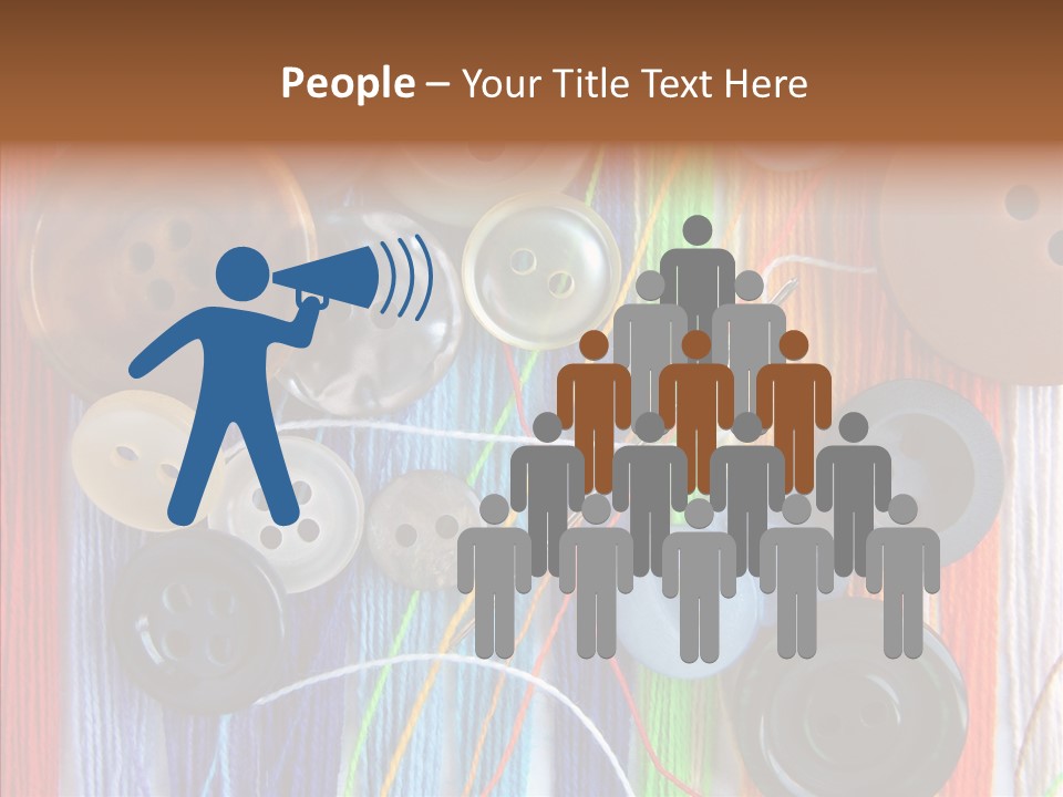 Scattered String Sewing PowerPoint Template