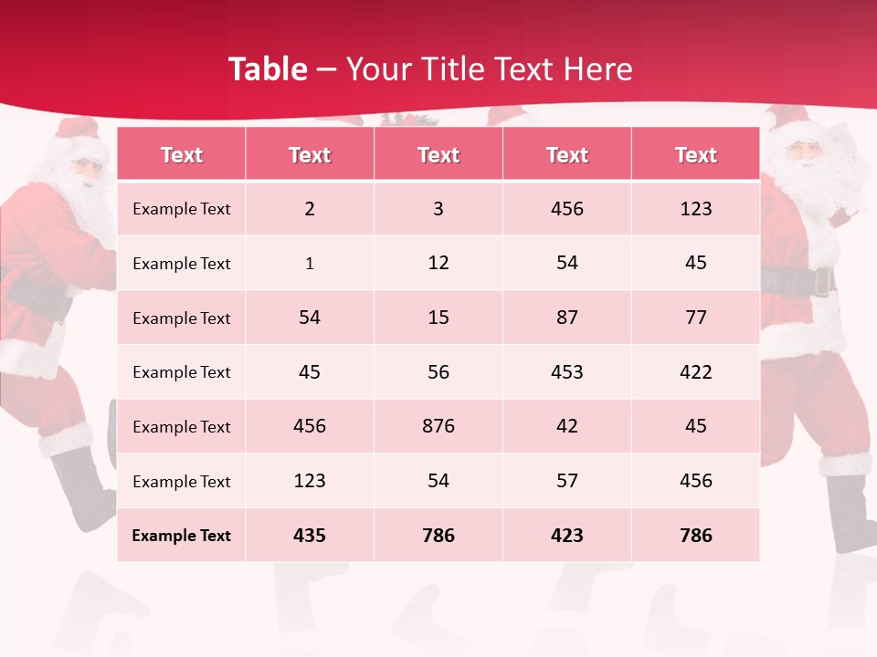 Isolate Santa Clock PowerPoint Template