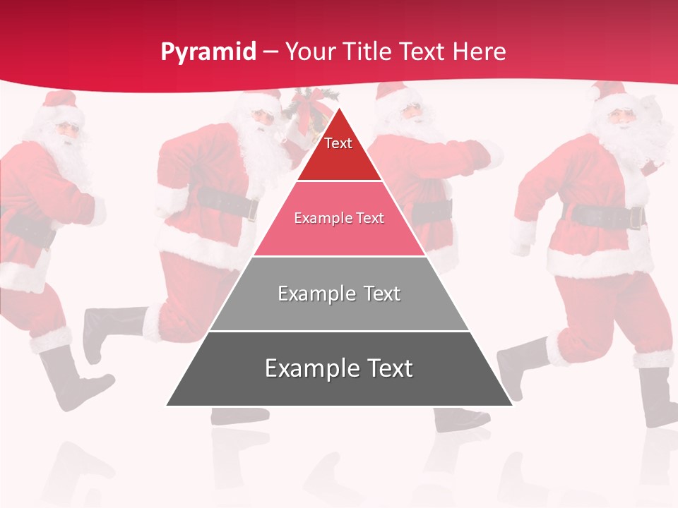 Isolate Santa Clock PowerPoint Template