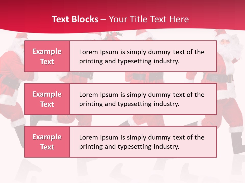 Isolate Santa Clock PowerPoint Template