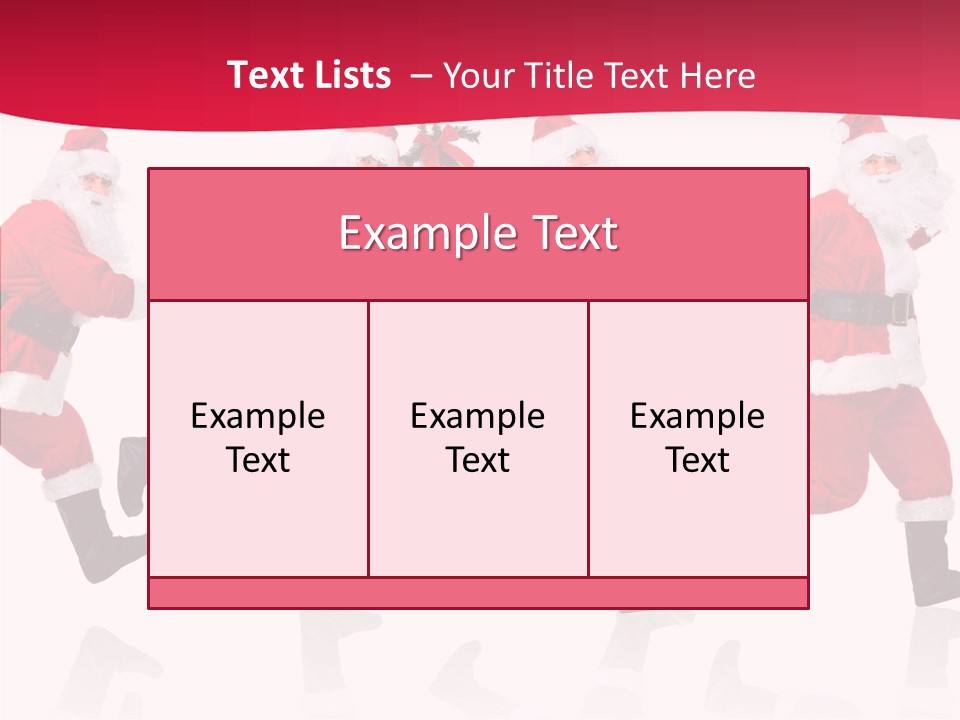 Isolate Santa Clock PowerPoint Template