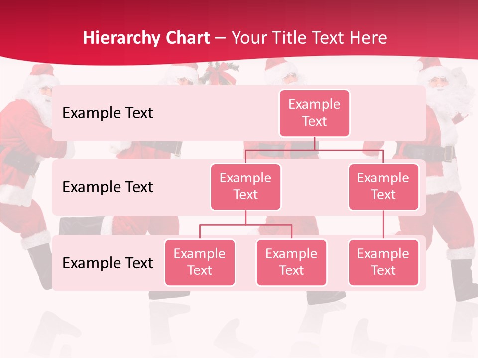 Isolate Santa Clock PowerPoint Template