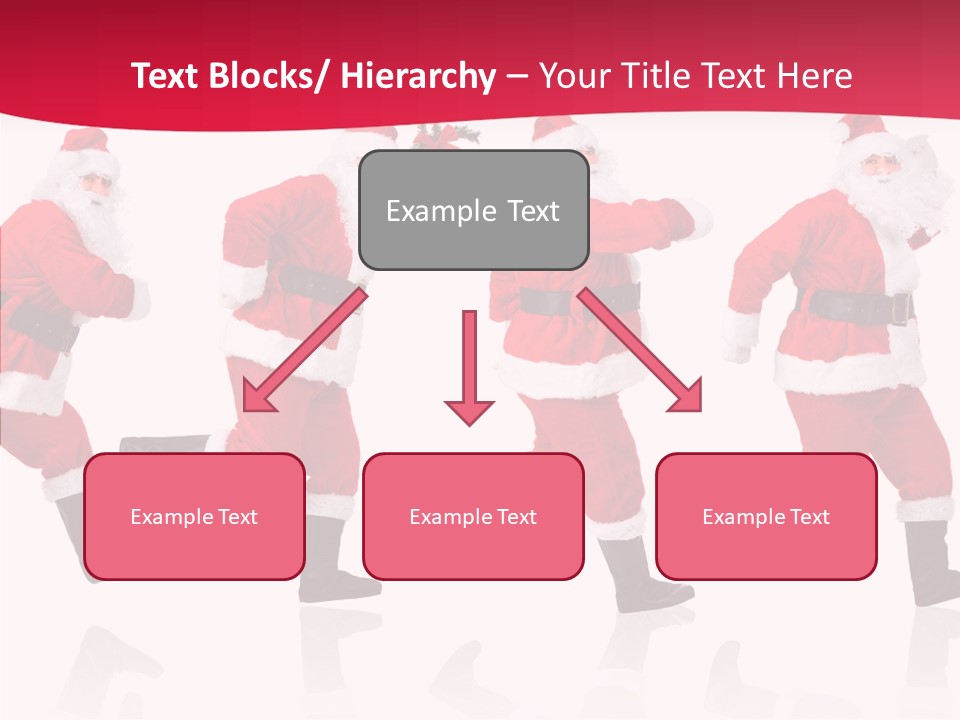 Isolate Santa Clock PowerPoint Template