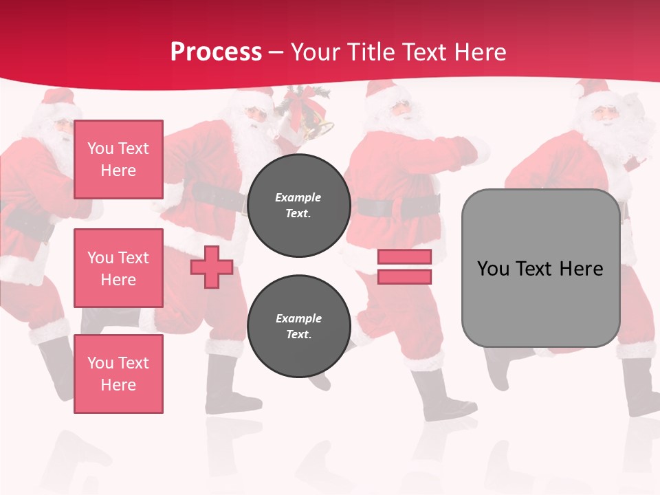 Isolate Santa Clock PowerPoint Template