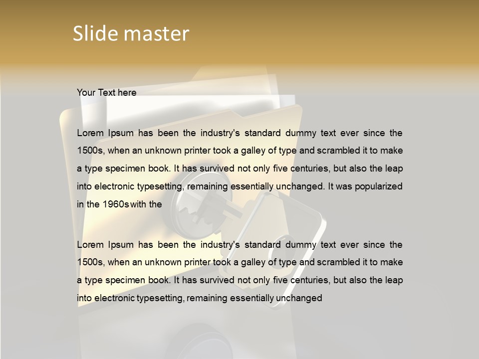 Guard Network Key PowerPoint Template