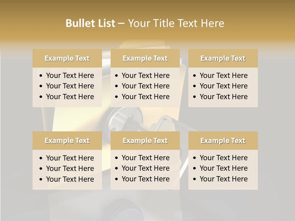 Guard Network Key PowerPoint Template