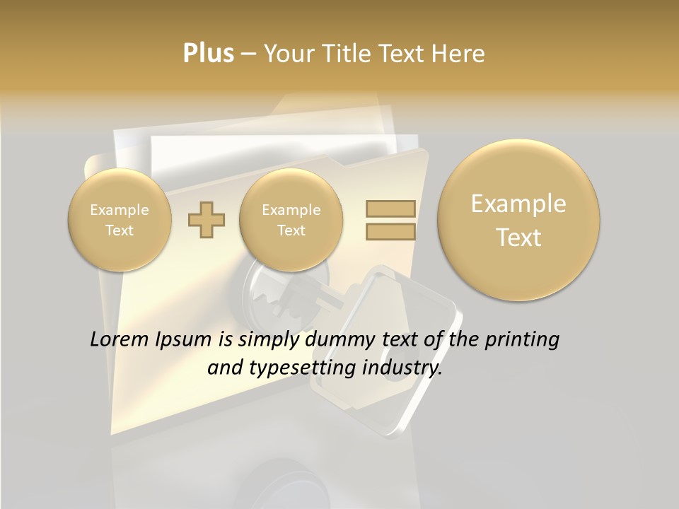 Guard Network Key PowerPoint Template