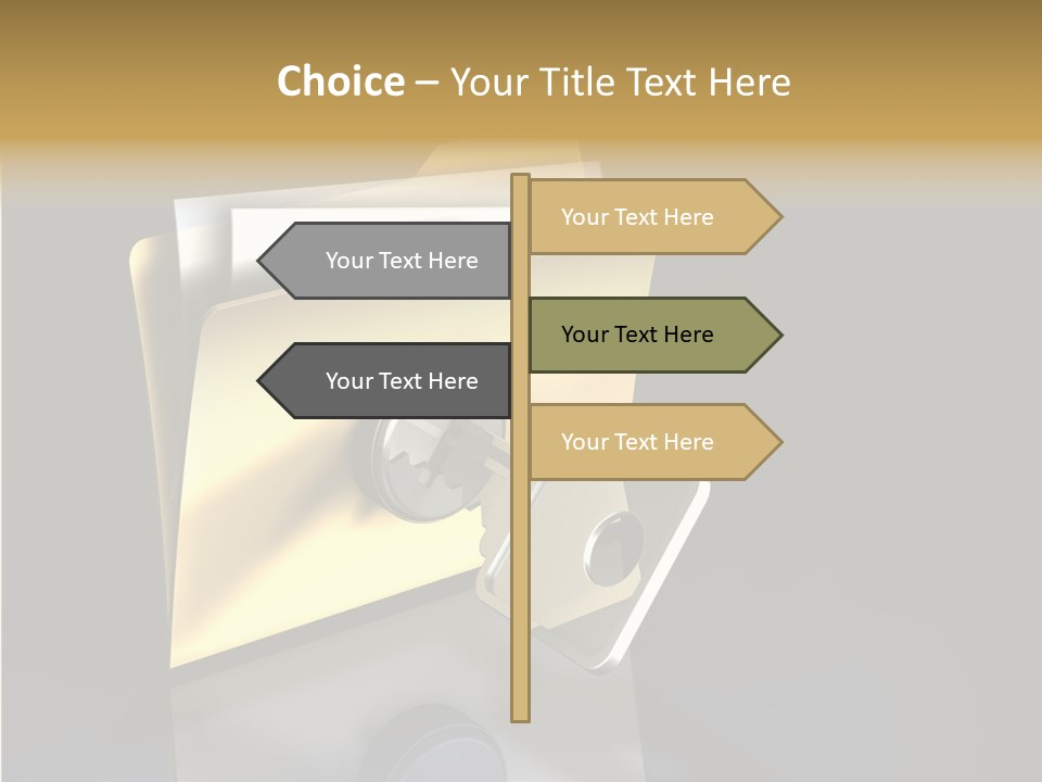 Guard Network Key PowerPoint Template