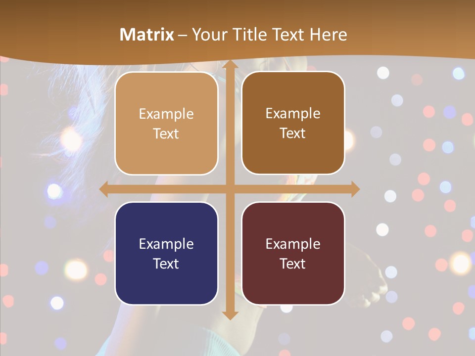 Dress Girl White PowerPoint Template