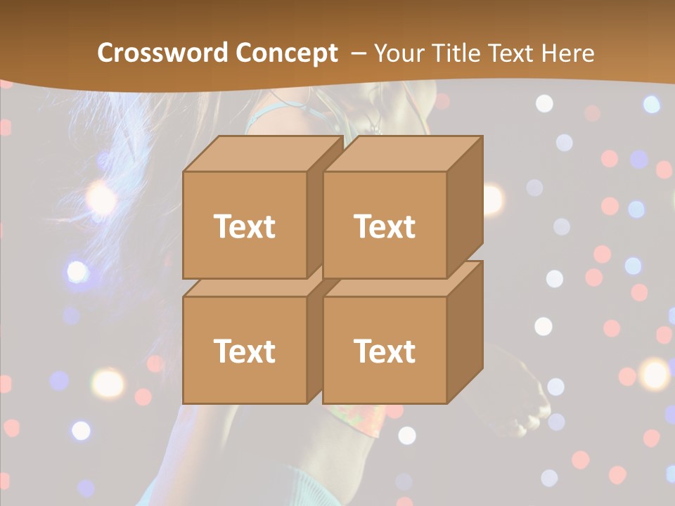 Dress Girl White PowerPoint Template