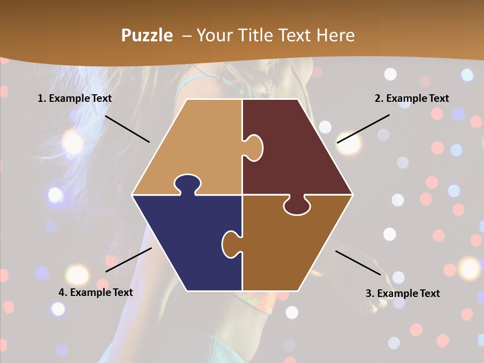 Dress Girl White PowerPoint Template