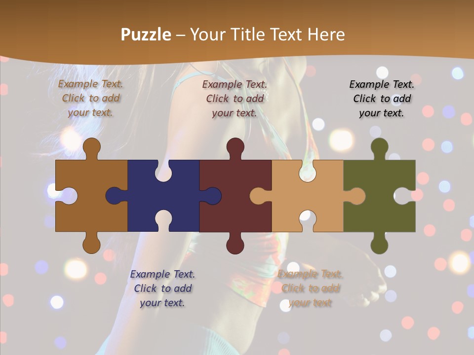 Dress Girl White PowerPoint Template