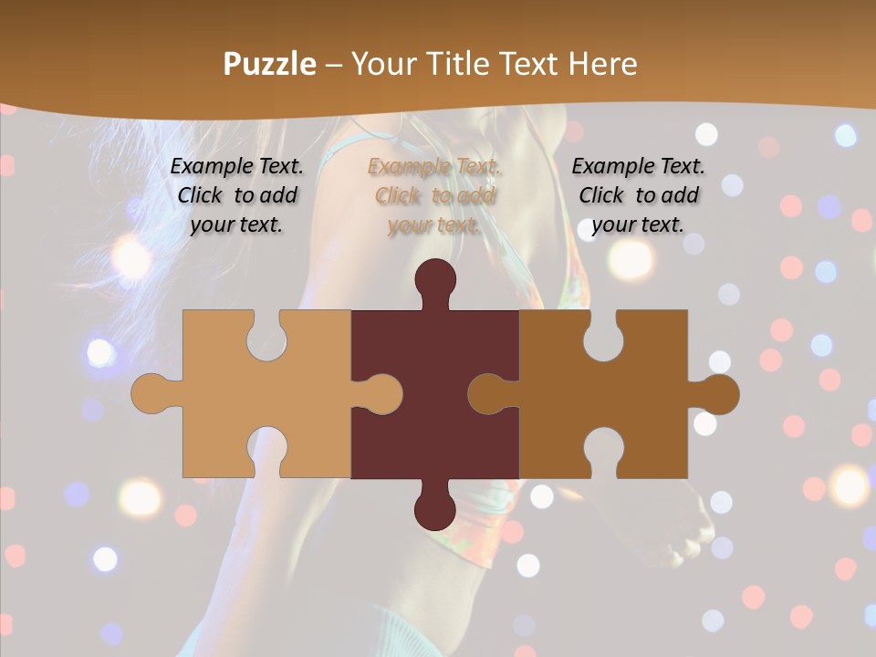 Dress Girl White PowerPoint Template