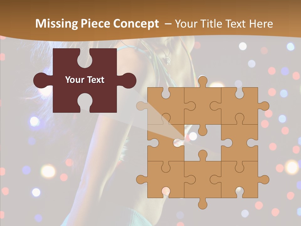 Dress Girl White PowerPoint Template