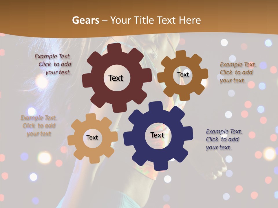 Dress Girl White PowerPoint Template