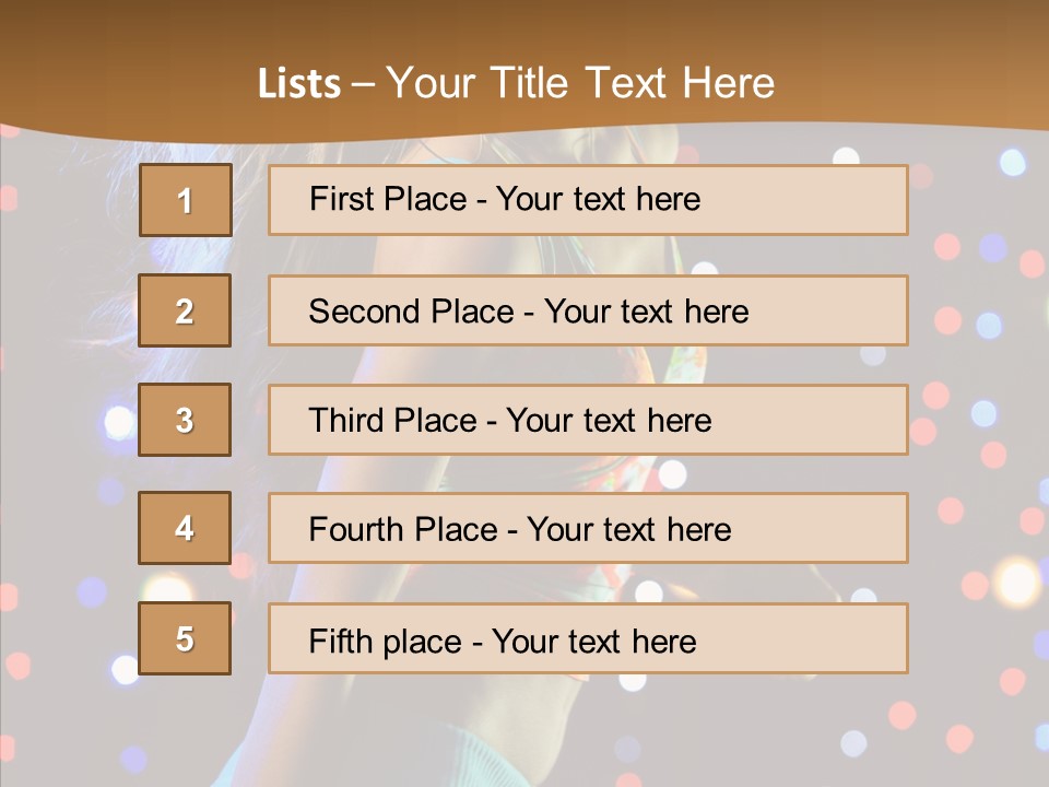 Dress Girl White PowerPoint Template