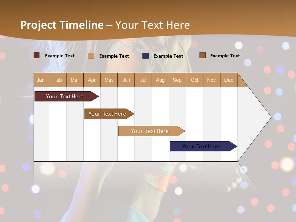 Dress Girl White PowerPoint Template