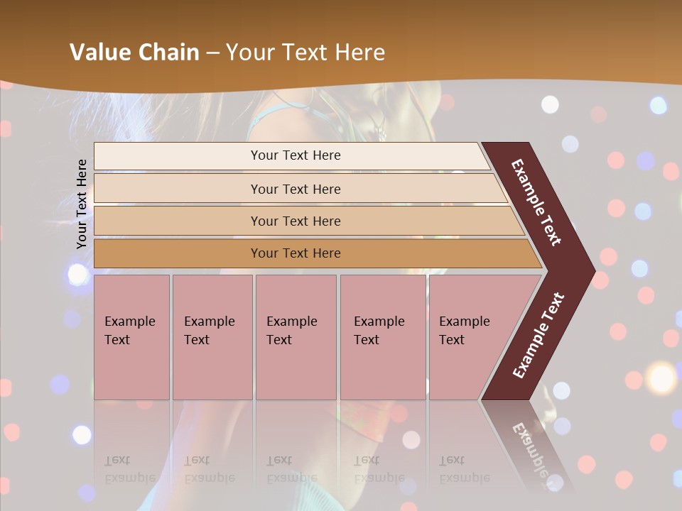 Dress Girl White PowerPoint Template