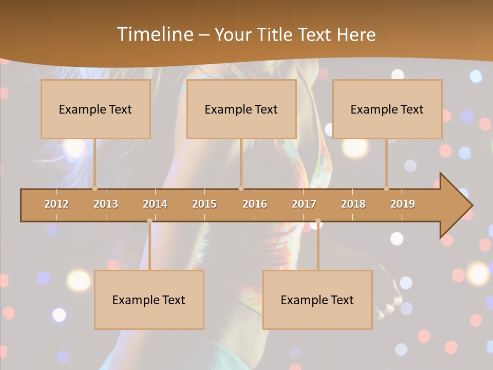 Dress Girl White PowerPoint Template