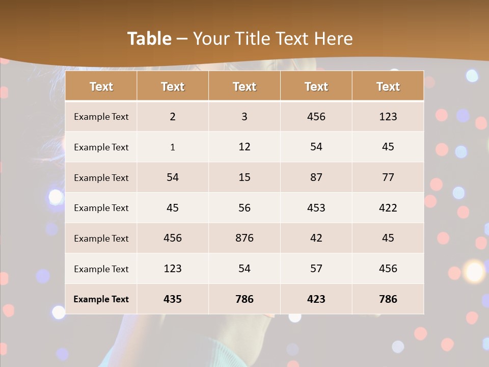 Dress Girl White PowerPoint Template